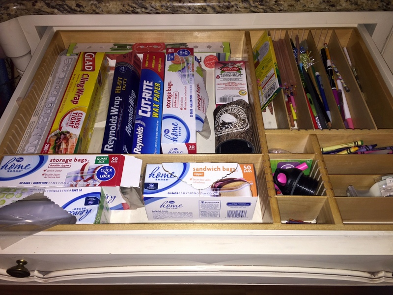 foil, boxes, and bags drawer organizer