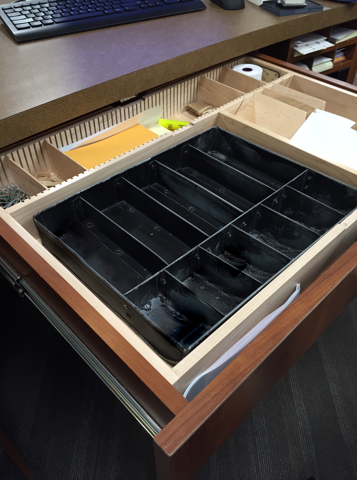 bank cashier teller drawer insert