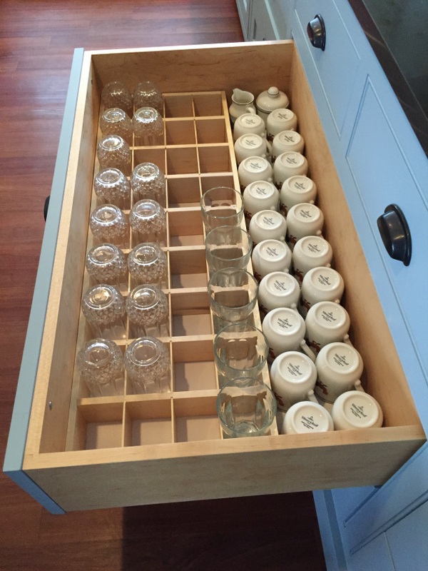 glassware drawer insert