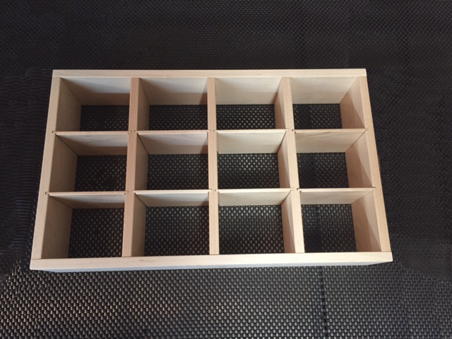 Maple Grid drawer insert