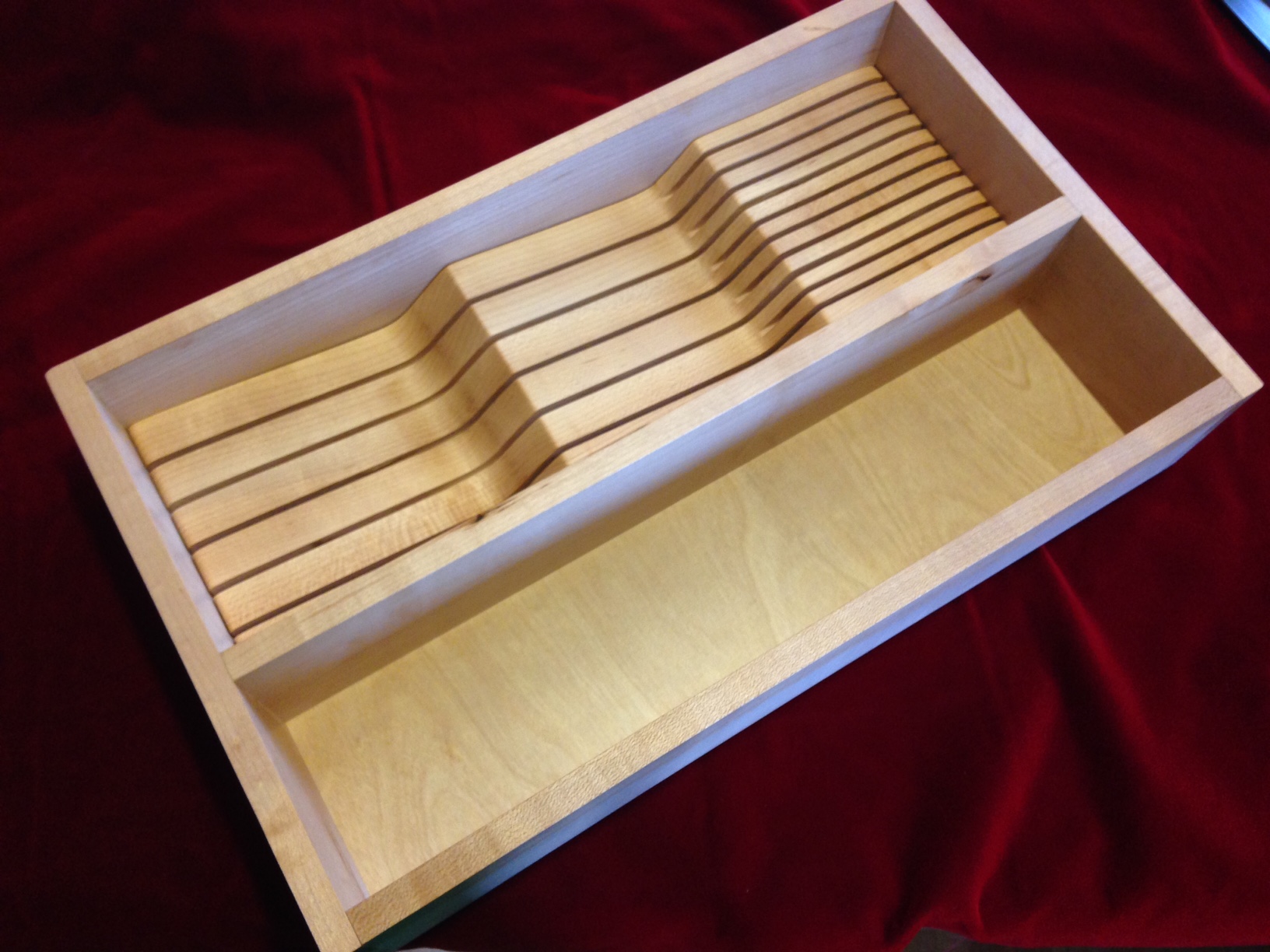 ultra-slim bamboo drawer insert